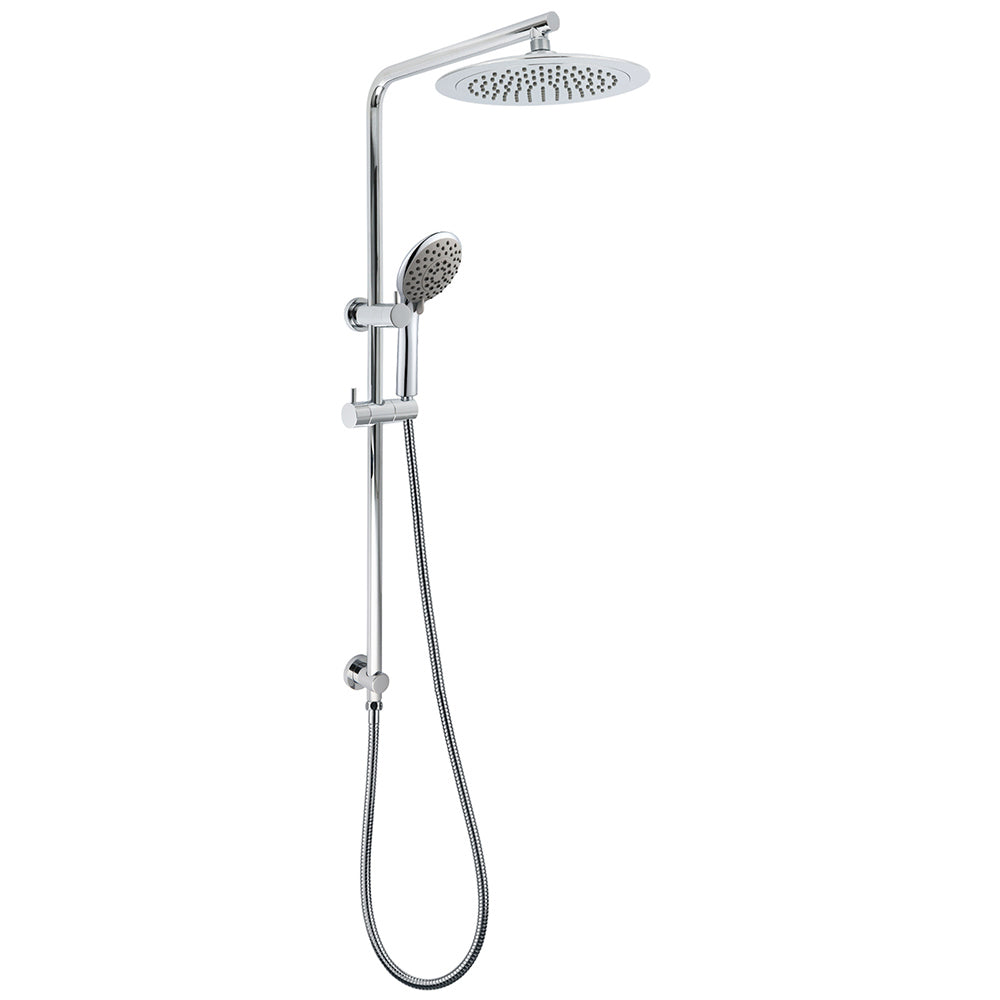 WELS Chrome Round 9" Rain Shower Head 5 Modes Massage Handheld Sliding Rail Set V1233-C4902B22HR005M5C1SR0901