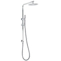 Bathroom Round 8" Rain Shower Head Single Mode Brass Handheld Spray Rail Arm Set V1233-C4902B22HT006CKSR108