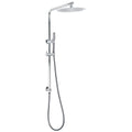 WELS 2 In 1 Shower Head Set Sliding Rail 3 Mode Handheld Arm 10" Round Chrome V1233-C4902B22HT006CKSR110