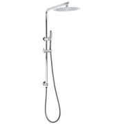 WELS 2 In 1 Shower Head Set Sliding Rail 3 Mode Handheld Arm 10" Round Chrome V1233-C4902B22HT006CKSR110