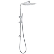 12" Rainfall + Brass Handheld Twin Shower Heads Rail Diverter Arm Round Set V1233-C4902B22HT006CKSR112