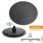 Matt Black 2in1 Round 9" Rainfall Shower Head & 3 Modes Handheld Silde Rail Set V1233-C4902B22PHR002M4CBSR0901B