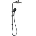 Matt Black Round 8" Shower Head Sliding Rail Arm 3 Modes Handheld Arm Dual Combo V1233-C4902B22PHR003M4CBKSR108B