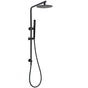 Matt Black Round 8" Rain Shower Head 3 Mode Handheld 2 in 1 Wall Arm Set V1233-C4902B22PHT006CBKSR108B