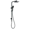 WELS Matt Black 8" Rainfall Shower Head 3 Modes Handheld Wall Rail Arm 2in1 Set V1233-C6202BHS002M4CBKSS108B