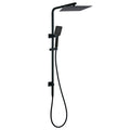 Dual Shower Square Large 12" Rainfall Head 3 Modes Handheld Wall Rail Matt Black V1233-C6202BHS002M4CBKSS112B