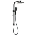Matt Black Square 2in1 Shower Set 8" Rain Head 3 Modes Handheld Silde Rail Arm V1233-C7121SBHS002M4CBKSS108B