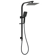 Matt Black Square 2in1 Shower Set 8" Rain Head 3 Modes Handheld Silde Rail Arm V1233-C7121SBHS002M4CBKSS108B