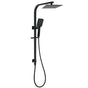 Matt Black Square 2in1 Shower Set 8" Rain Head 3 Modes Handheld Silde Rail Arm V1233-C7121SBHS002M4CBKSS108B
