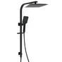 Matt Black Square 2in1 Shower 10" Rain Head 3 Modes Handheld Silde Rail Arm Set V1233-C7121SBHS002M4CBSS1001B