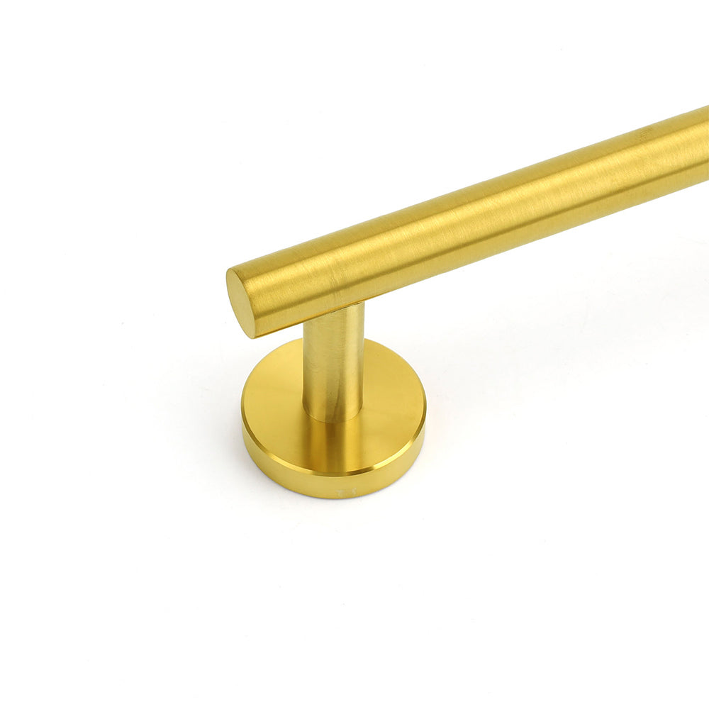 Brushed Gold Stainless Steel 750mm Long Towel Rack Rail Holder Round Hanger Bar V1233-E6900260BG