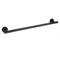 Matt Black 600mm Long Single Towel Rack Rail Holder Stainless Steel Hanger Bar V1233-E6900260BL