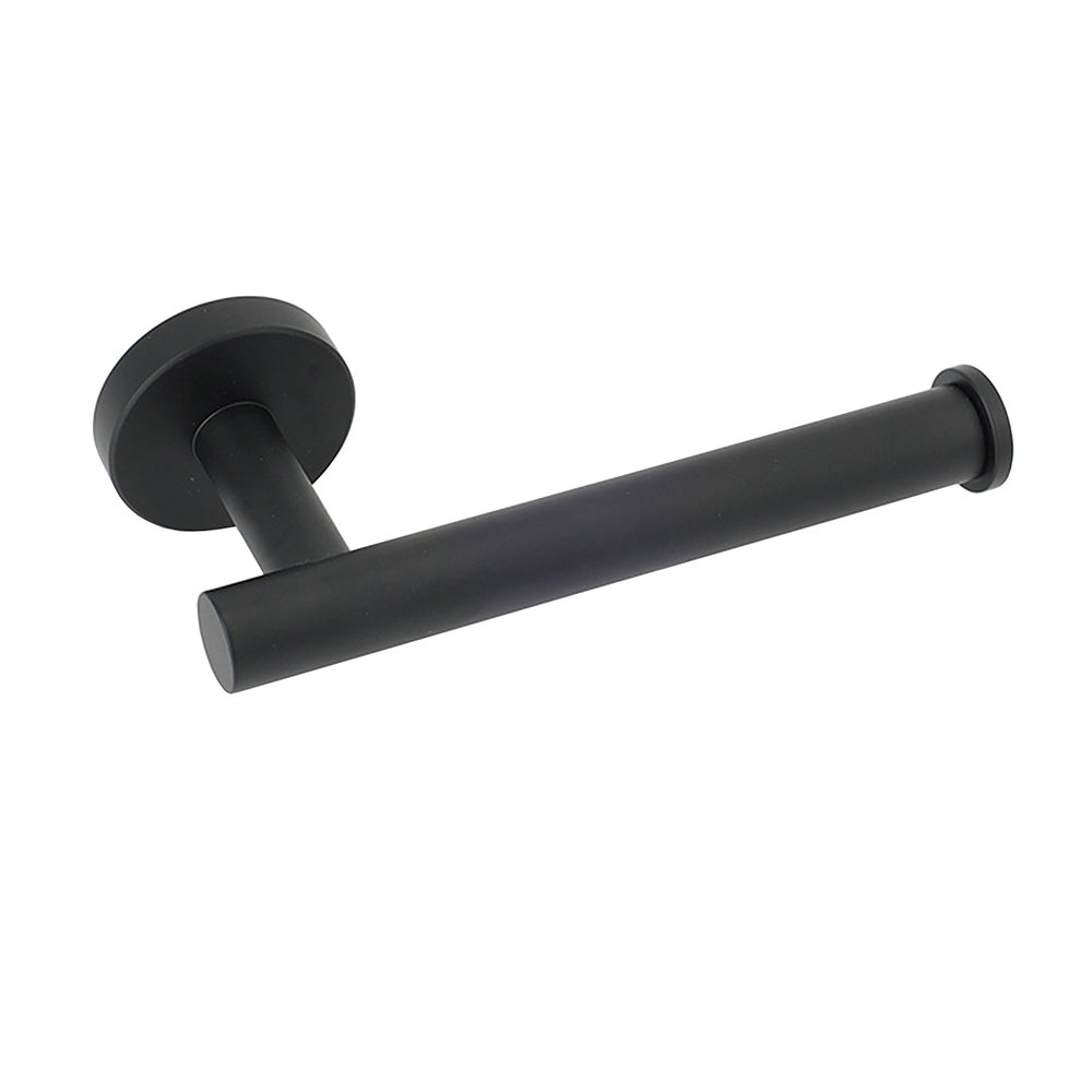 Matt Black Round Stainless Steel Toilet Paper Roll Tissue Holder Bathroom Wall V1233-E69004BL
