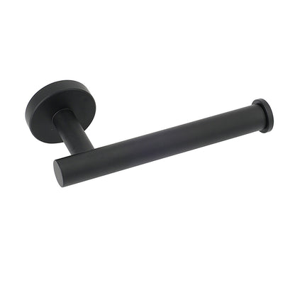 Matt Black Round Stainless Steel Toilet Paper Roll Tissue Holder Bathroom Wall V1233-E69004BL