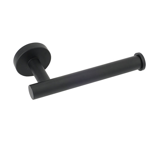Matt Black Round Stainless Steel Toilet Paper Roll Tissue Holder Bathroom Wall V1233-E69004BL
