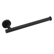 Bathroom Matt Black Round Towel Rack Holder Hook Clothes Hanger Stainless Steel V1233-E69005BL
