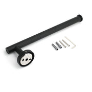 Bathroom Matt Black Round Towel Rack Holder Hook Clothes Hanger Stainless Steel V1233-E69005BL