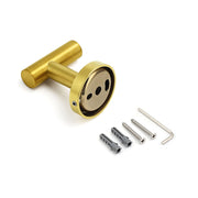 Brushed Gold Robe Hook Hanger Organizer Bathroom Stainless Steel Wall Mounted V1233-E69009BG