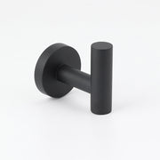 Matt Black Robe Hook Hanger Organizer Bathroom Wall Mounted Kit Stainless Steel V1233-E69009BL