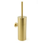 Bathroom Brushed Gold Stainless Steel Round Toilet Brush Wall Mounted Holder Cup V1233-E69013BG
