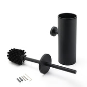 Matt Black Stainless Steel Round Toilet Brush Wall Holder Cup Bathroom Accessary V1233-E69013BL
