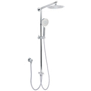 WELS Chrome Round 8" Stainless Steel Rain Head Handheld Sliding Rail Arm 2in1 Shower Set V1233-HR002M4CSC842KSR108