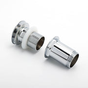 Chrome Round Basin 32mm Pop Up Brass Waste Plug Non Overflow Extension Length Drain Kit V1233-K726D1