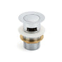 32mm Pop Up Push Brass Waste Plug Overflow Basin Sink Drain Chrome Kit Watermark V1233-K80