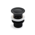 Matt Black Brass 32mm Push Pop Up Waste Plug Overflow Basin Sink Drain Outlet V1233-K80B