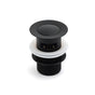 Matt Black Brass 32mm Push Pop Up Waste Plug Overflow Basin Sink Drain Outlet V1233-K80B