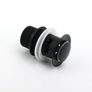 Matt Black Brass 32mm Push Pop Up Waste Plug Overflow Basin Sink Drain Outlet V1233-K80B