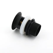 Matt Black Brass 32mm Push Pop Up Waste Plug Overflow Basin Sink Drain Outlet V1233-K80B