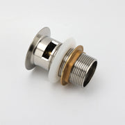 Brushed Nickel 32mm Push Pop Up Waste Plug Overflow Basin Sink Drain Outlet Kit V1233-K80BN