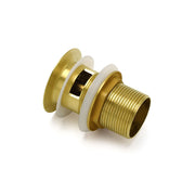 Brushed Gold 32mm Pop Up Push Waste Plug With Overflow Basin Sink Drain Outlet V1233-K80G