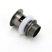 Gun Metal Brass 32mm Push Pop Up Plug Overflow Basin Sink Drain Outlet Waste Kit V1233-K80GM