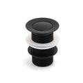 Matt Black Watermark 32mm Pop Up Push Brass Waste Plug No Overflow Basin Drain V1233-K81B