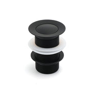 Matt Black Watermark 32mm Pop Up Push Brass Waste Plug No Overflow Basin Drain V1233-K81B