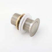 Brushed Nickel 32mm Push Pop Up Waste Plug Non-Overflow Basin Sink Drain Outlet V1233-K81BN