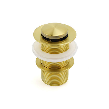 Watermark 32mm Pop Up Push Waste Plug No Overflow Basin Sink Drain Brushed Gold V1233-K81G