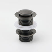 Gun Metal Brass 32mm Push Pop Up Plug Non-Overflow Basin Sink Drain Outlet Waste V1233-K81GM