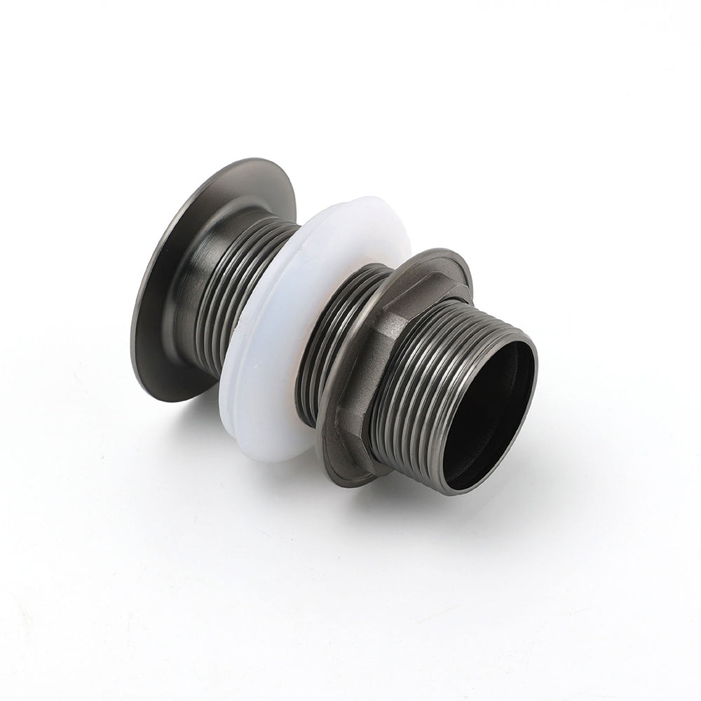 Gun Metal Brass 32mm Push Pop Up Plug Non-Overflow Basin Sink Drain Outlet Waste V1233-K81GM