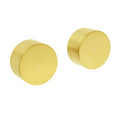 Brushed Gold 1/4 Turn Round Knob Hot Cold Tap Wall Set For Shower Vanity Spout V1233-KC0292BG