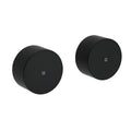 Matt Black Round 1/4 Turn Twin Shower Taps Hot Cold Wall Set Bath Vanity Mixer V1233-KC0292BL