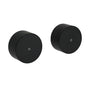 Matt Black Round 1/4 Turn Twin Shower Taps Hot Cold Wall Set Bath Vanity Mixer V1233-KC0292BL