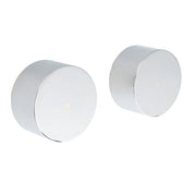 Polished Chrome Round 1/4 Turn Twin Shower Taps Set Hot Cold Water Switch Mixer V1233-KC0292CR
