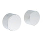 Polished Chrome Round 1/4 Turn Twin Shower Taps Set Hot Cold Water Switch Mixer V1233-KC0292CR