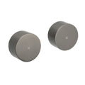 Gun Metal Grey 1/4 Turn Round Hot Cold Tap Wall Set Shower Vanity Spout Switch V1233-KC0292GM