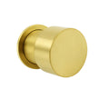 Brushed Gold Round Knob Turn Shower Hot Cold Mixer Tap Valve Ceramic Cartridge V1233-KC1292BG