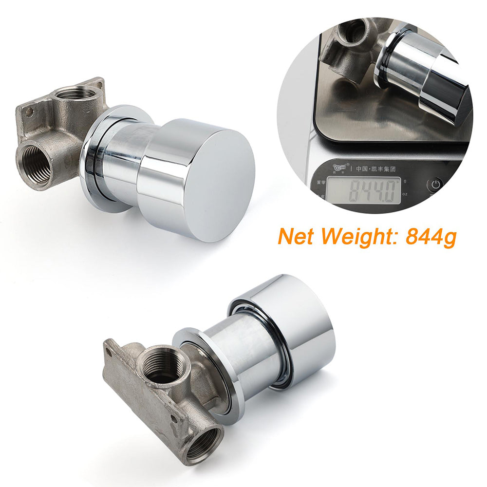 Watermark Chrome 1/4 Turn Switch Hot Cold Water Mixer Bathroom Shower Tap Valve V1233-KC1292CR