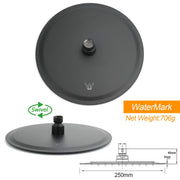 WELS Matte Black 316SUS Dual Shower Set Outdoor Bath System Rainfall 10" Head V1233-KH222B